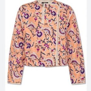 ISABEL MARANT Amidala Floral Reversible Asymmetric Crop Jacket, NWOT, Size 38